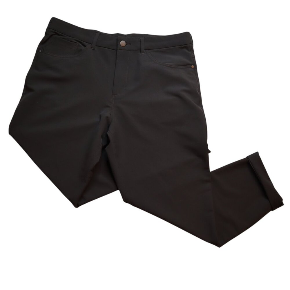 Panama Jack Men's Black Relaxed Fit Pants 36 X 30